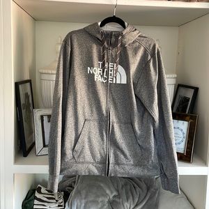 North face zip jacket hoodie